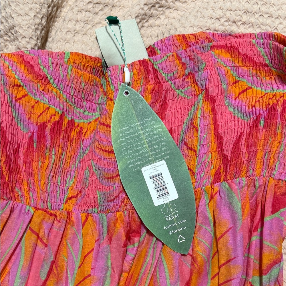 FARM Rio Vibrant Pink and Orange Wide Leg Pants - Picture 4 of 5